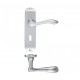 Project Arundel Lever Handle On 175mm x 42mm Lock Profile Backplate - Satin Chrome