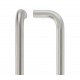 19mm Dia x 300mm Bolt Fix D Type Pull Handle Polished Stainless Steel