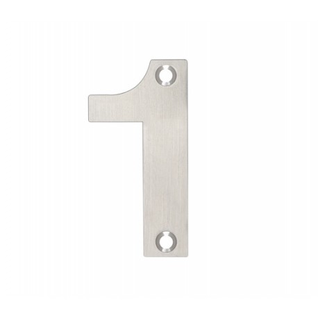 75mm Numeral "1" Satin Stainless Steel