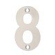 75mm Numeral "8" Satin Stainless Steel