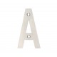 100mm Letter "A" Satin Stainless Steel