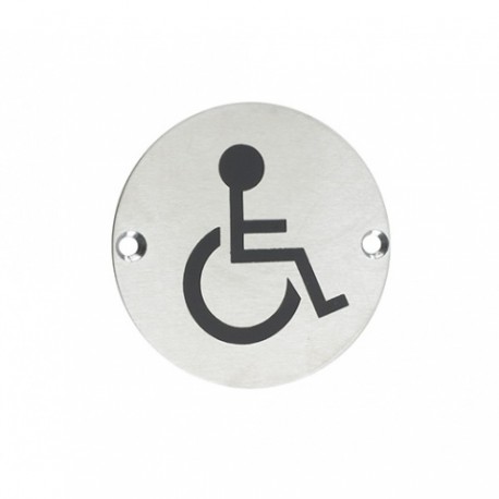 Disabled Facilities Symbol Sign Stainless Steel