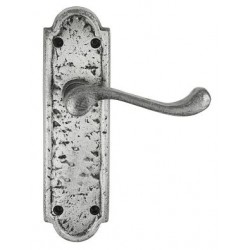 Turnberry Hand Forged Lever Latch Door Handle Pewter
