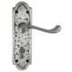 Turnberry Hand Forged Lever Bathroom Door Handle Pewter