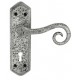 Royal Hand Forged Lever Lock Door Handle Pewter