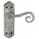 Royal Hand Forged Lever Latch Door Handle Pewter