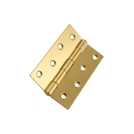 100mm Steel Butt Hinges Electro Brass