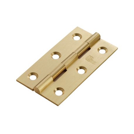 102mm Solid Drawn Brass Butt Hinges