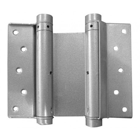 100mm Double Action Swing Hinges Silver