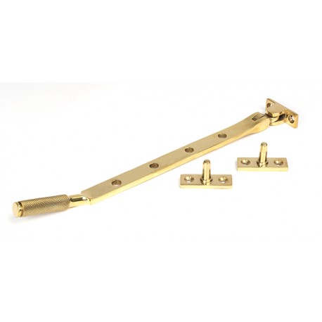 From The Anvil Polished Brass 10" Brompton Stay