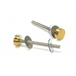 From The Anvil Aged Brass 100mm Bolt Fixings for T Bar