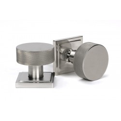 From The Anvil Brompton Square Mortice/Rim Knob Set Marine Grade 316 Satin Stainless Steel