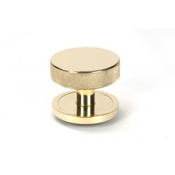 From The Anvil Plain Brompton Centre Door Knob Polished Brass