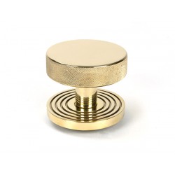 From The Anvil Beehive Brompton Centre Door Knob Polished Brass