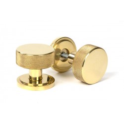 From The Anvil Art Deco Brompton Mortice/Rim Knob Set Polished Brass