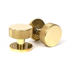 From The Anvil Beehive Brompton Mortice/Rim Knob Set Polished Brass