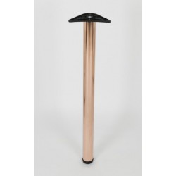 Rothley Table Leg 870mm x 60mm Polished Copper