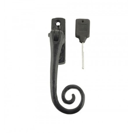 Jedo Curly Tail Right Hand Window Espag Fasteners - Black Antique