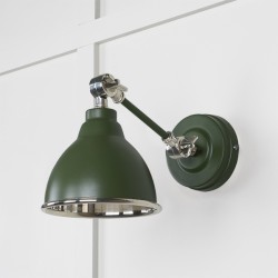 From The Anvil Smooth Nickel Brindley Wall Light In Heath