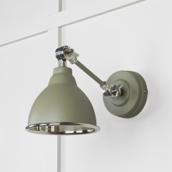 From The Anvil Smooth Nickel Brindley Wall Light In Tump