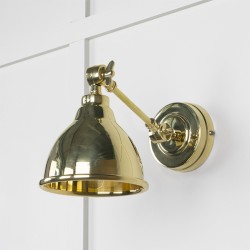 From The Anvil Smooth Brass Brindley Wall Light