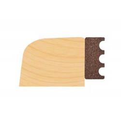 EPDM 4mm x 10mm Timber Dry Glazing Tape `M' Profile 125m Roll Brown