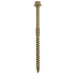 Timco 6.7 x 100mm Hex Head Exterior Timber & Landscaping Screws Green 50 Pack
