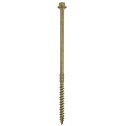 Timco 6.7 x 200mm Hex Head Exterior Timber & Landscaping Screws Green 50 Pack