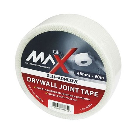 Timco 48mm Drywall Joint Tape White 90m