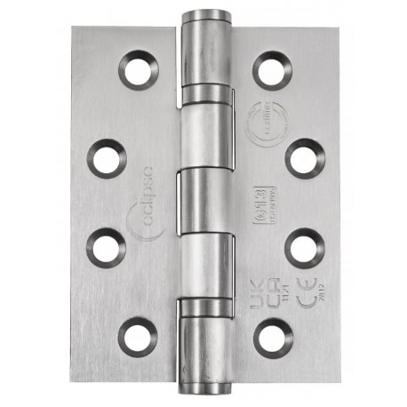 Eclipse Grade 13 4" Ball Bearing Hinges Satin Stainless Steel