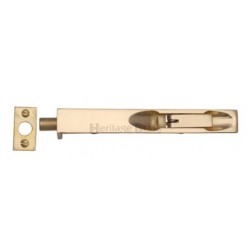 Heritage Brass 10" x 0.75" C1680 Flush Fitting Door Bolt Polished Brass