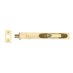 Heritage Brass 10" x 0.75" C1680 Flush Fitting Door Bolt Satin Brass