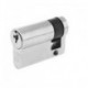 5 Pin 45mm Euro Profile Single Cylinder Satin Chrome