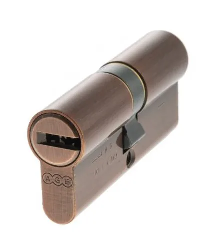 AGB 15 Pin 35mm x 35mm Euro Profile Double Cylinder Copper
