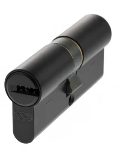 AGB 15 Pin 35mm x 35mm Euro Profile Double Cylinder Matt Black