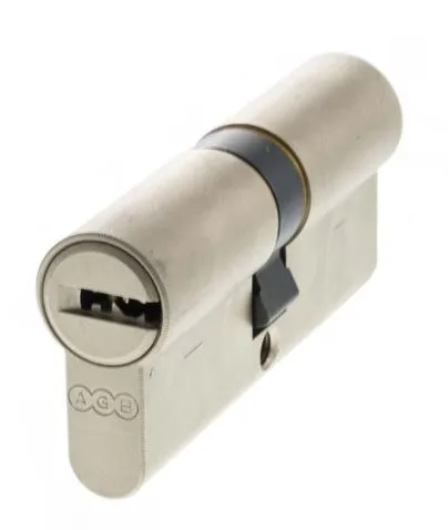 AGB 15 Pin 35mm x 35mm Euro Profile Double Cylinder Polished Nickel