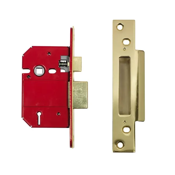 ERA 76mm High Security Fortress Mortice Sashlock c/w 57mm Backset & 57mm Centres Brass Effect