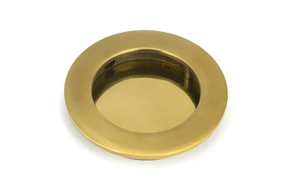 From The Anvil Aged Brass 75mm Plain Round Pull
