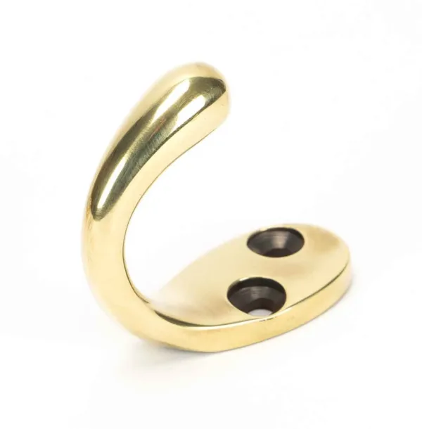 From The Anvil Aged Brass Celtic Single Robe Hook