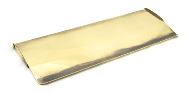 From The Anvil Aged Brass Large Letter Plate Cover