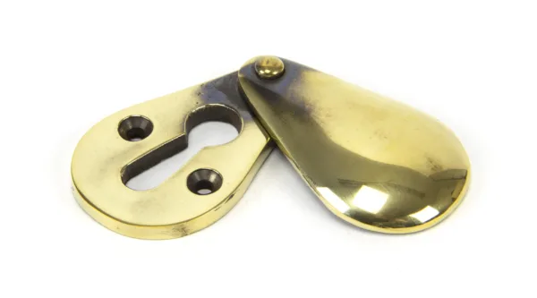 From The Anvil Aged Brass Plain Escutcheon