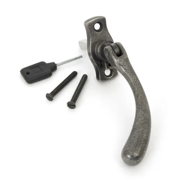 From The Anvil Antique Pewter Peardrop Espag Fastener Left Hand
