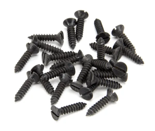 From The Anvil Black 8 x 3/4" Countersunk Screws (25)