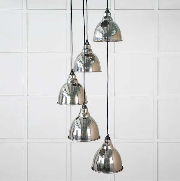From The Anvil Hammered Nickel Brindley Cluster Pendant