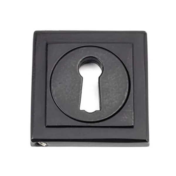From The Anvil Matt Black Round Escutcheon (Square)