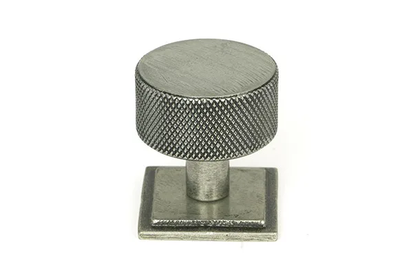 From The Anvil Pewter Brompton Cabinet Knob 32mm (Square)