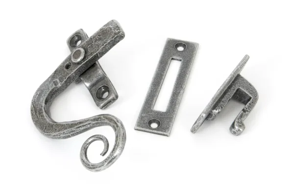 From The Anvil Pewter Locking Monkeytail Fastener Left Hand