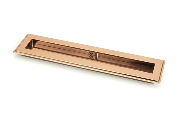 From The Anvil Polished Bronze 250mm Art Deco Rectangular Pull