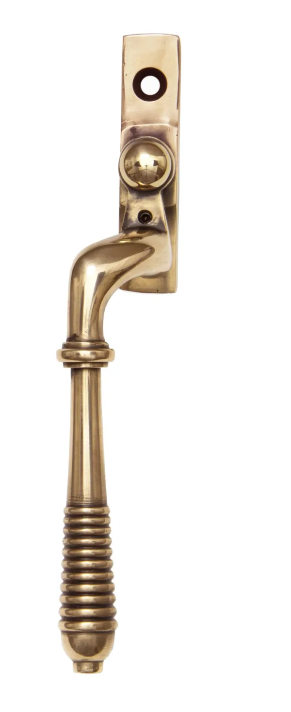 From The Anvil Polished Bronze Reeded Espag Fastener Left Hand