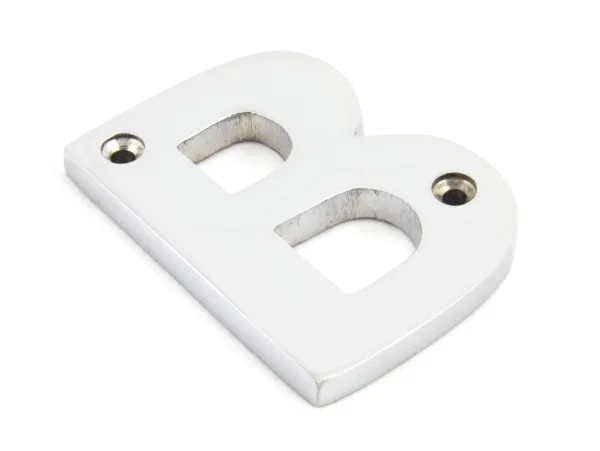 From The Anvil Polished Chrome Letter B